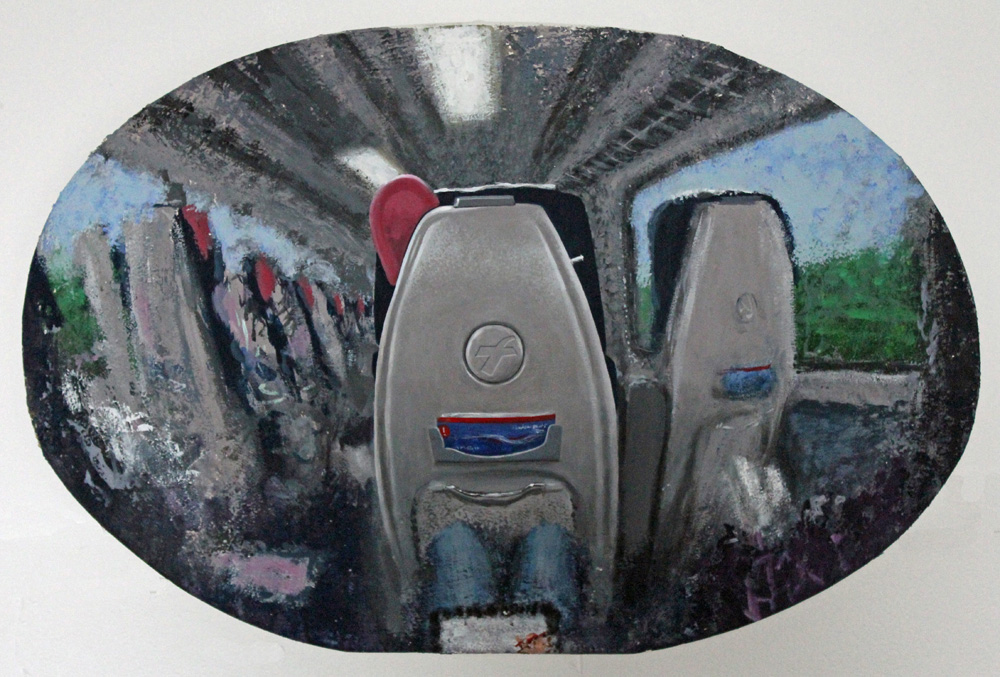 Day Train, Oil on Canvas, 2013